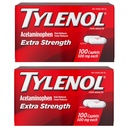Tylenolの余分強さの痛みのRelieverおよびFeverの減力剤のカプレット、頭痛、歯痛およびマイナー関節炎の痛みの軽減のための500のmgのアセトアミノフェン、痛みの軽減の丸薬200の計算