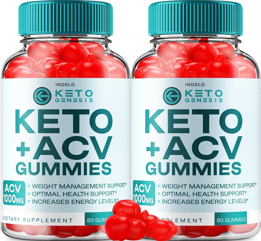 (2パック) Keto Genesis ACV Gummies Advanced Gummies 1000mg、Genesis Keto + ACV 重量管理 Gummies Apple Cider Vinegar Genesis ダイエットサプリメント Genesis Gummies レビュー (120 Gummies)