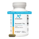 XYMOGEN Resveratin Plus - 特許取得済みのPterostilbene + ケルセチン抗酸化剤とトランスレスベラトロールは、心臓血管 + 細胞の健康、健康な老化、免疫サポート(60カプセル)を促進します