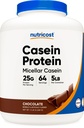 Nutricostカゼインプロテインパウダー5lbチョコレート - Micellarカゼイン、グルテンフリー、非GMO