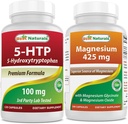 ベストナチュラル 5-HTP (5-ヒドロキシトリプトファン) 100 mg & マグネシウム グリシナート 425 mg