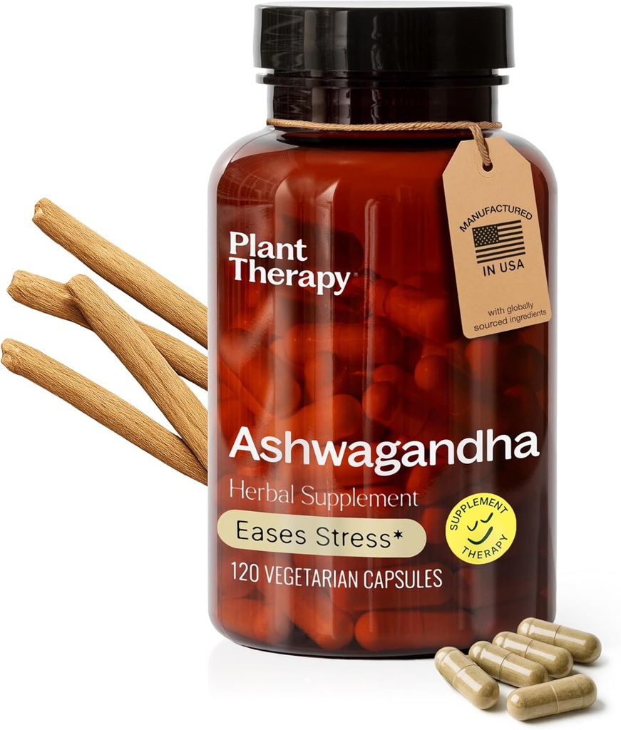 米国で製造される植物療法のashwagandhaのカプセル4か月の供給は女性及び人120のベジタリアンのカプセルのための弛緩および感情的なバランスの補足を促進します
