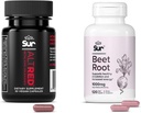 Sur Beet Root Capsules for Muscle Recovery and Sports Nutrition and Sur Organic Beet Root Capsules Bundle