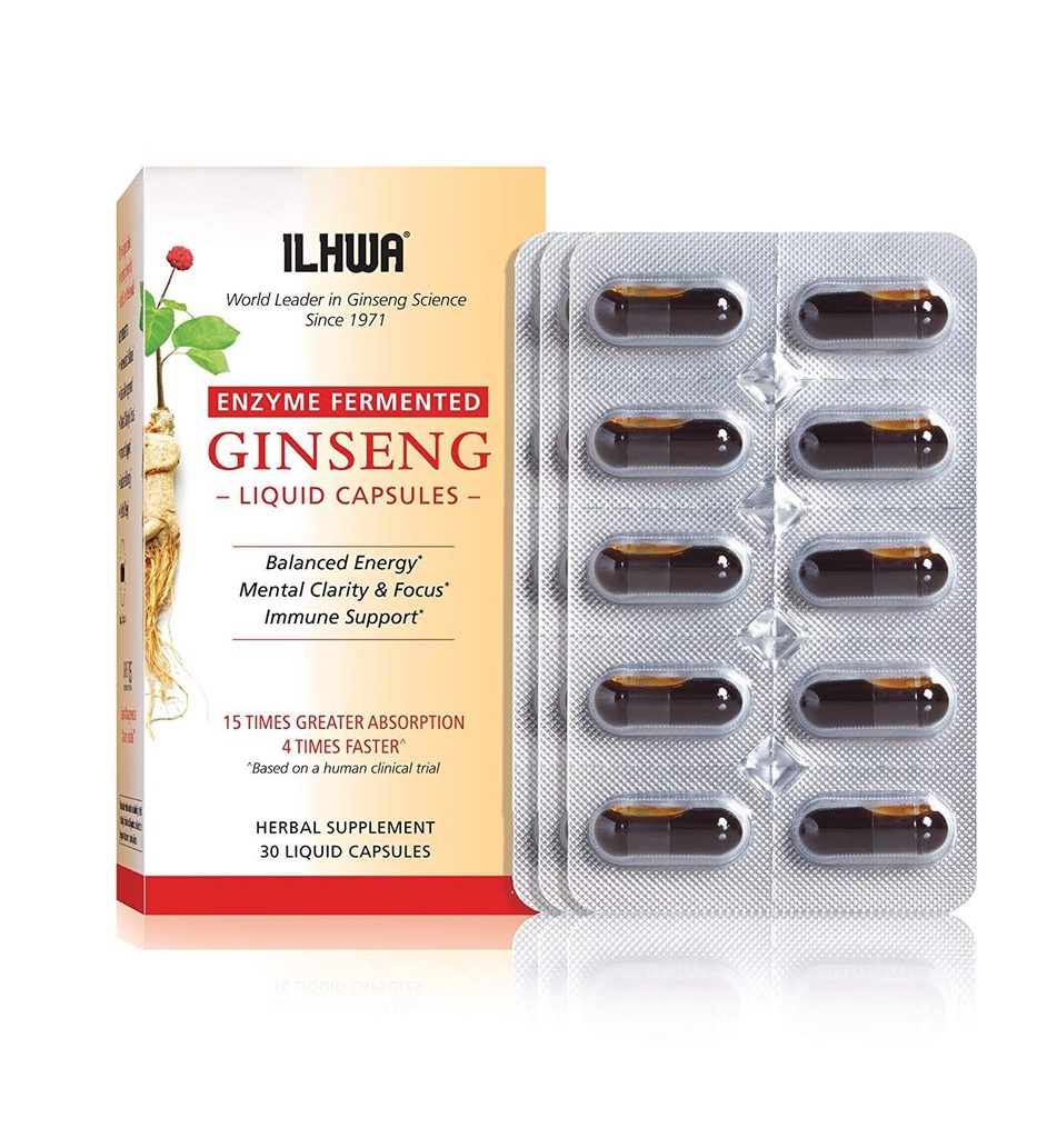 ILHWAの酵素発酵させたGinseng、30の液体のカプセル
