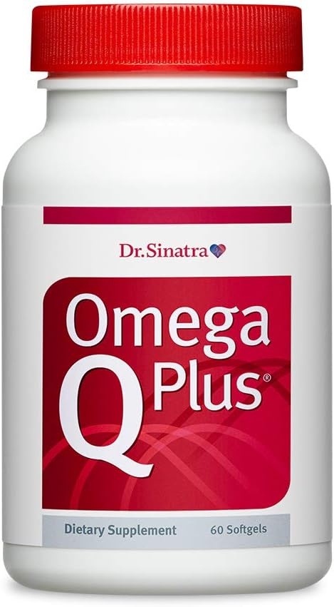 Sinatra Omega Q Plus - Omega-3とCoQ10サプリメントは、CoQ10の50mgで毎日心臓の健康サポートを提供し、抗酸化力(60ソフトゲル)を提供します