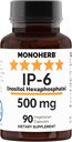 カプセルごとのMONOHERB IP-6のイノシトールのヘキサリン酸塩500のmg - 90のベジのカプセル