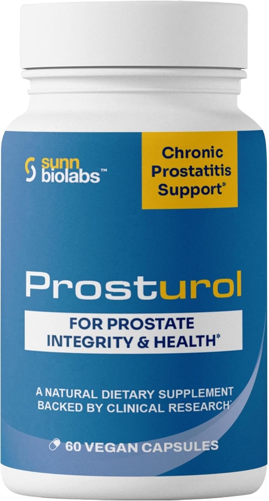Prosturol | 前立腺炎の治療 | CPPS | ケルセチンの男性のための余分な強さの不快な救助及び前立腺の補足、Pelvic Healthのためのパルメット、酵素、 - 60のカプセル