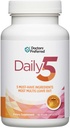 DOCTORS' PREFERRED Daily5 Multivitamin for Women and Men, Clinically Validated Ingredients, Heart, Joints, Circulation, 90 Vegan Capsules