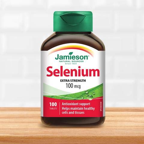 JamiesonのSelenium Yeast 100mcgの100のタブレット