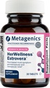 Metagenics HerWellness Estrovera - オールナチュラル、ホルモンフリーペリメノポーズ&メノポーズサポート - ホットフラッシュ、更年期リリーフ、ナイトスウェット - グルテンフリー - ベジタリアン - Non-GMO - 30錠