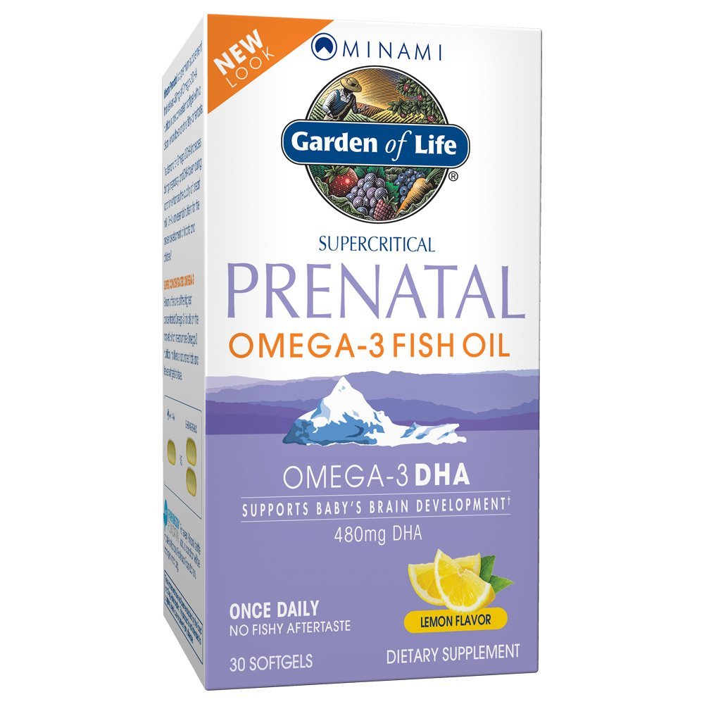生命の庭 プレナタル DHA オメガ 3 魚油の補足 - 南自然 プレナタル, レモン, 30 Softgels