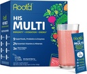 人のための3X電解質が付いているRoot'dのMultivitaminの粉- 24のビタミン及び鉱物、3X電解質、9有機性スーパーフード、プロバイオティクス及び酵素、砂糖なしのマルチビタミン及び水和の  24のパケット