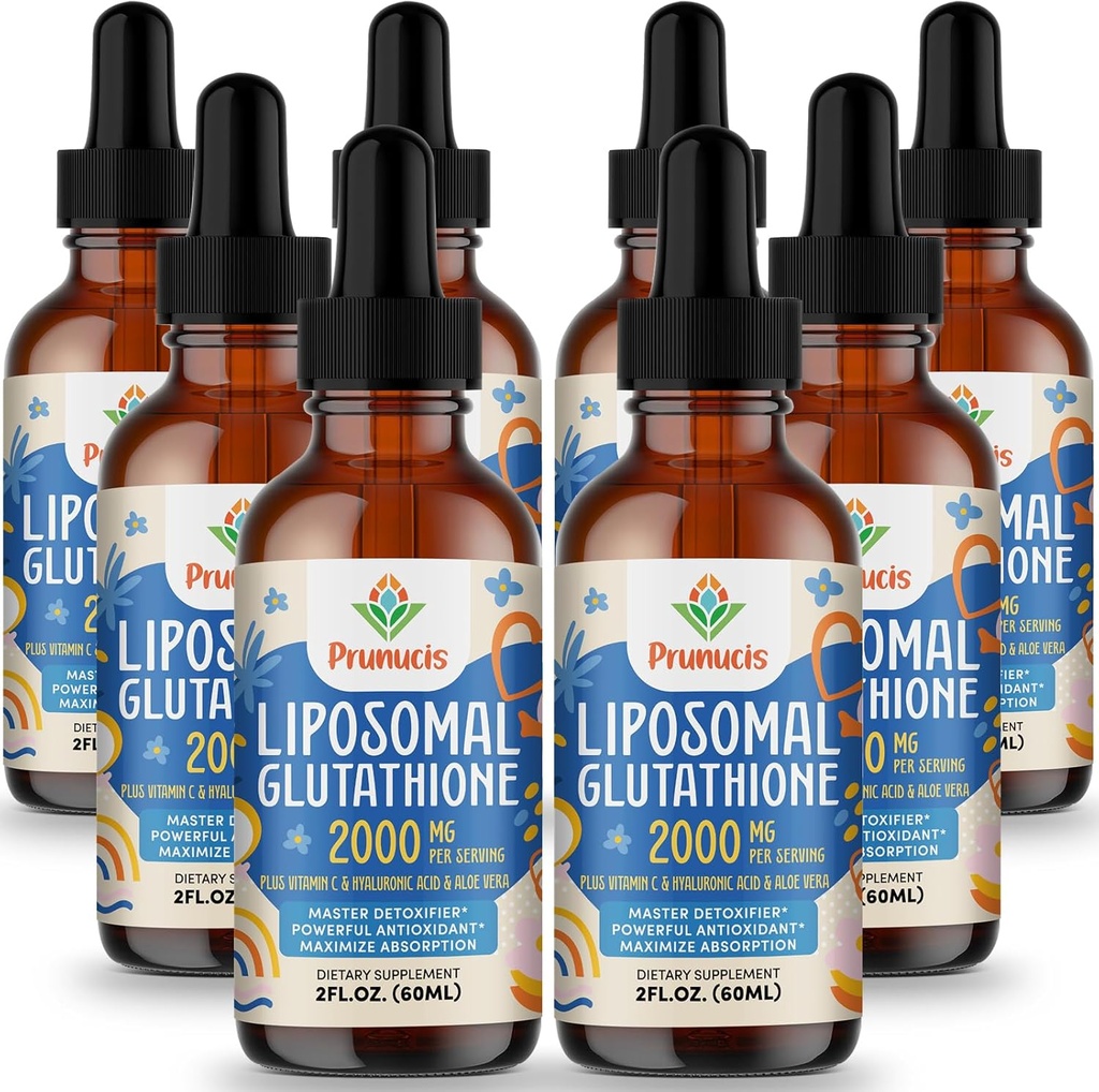 2000MG Liposomalのグルタチオンの液体、98%の吸収、活動的な形態L-グルタチオンの補足、完全菜食主義者の友好的な、免疫システム、老化の防衛、デトックス、16 FL.OZのための強力な酸化防止の複合体