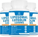 1200MG Liposomal Luteolinの補足-最高の吸収、頭脳180のカプセルのための酸化防止ブースト