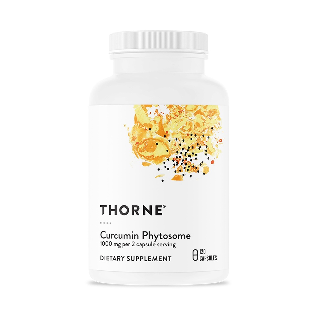 THORNE - Curcumin Phytosome 1000mg(Meriva) - 臨床的にスタディされ、高吸収 - 関節、筋肉、GI トラクト、肝臓、脳、および神経の健康な炎症反応をサポート - 60 サービング