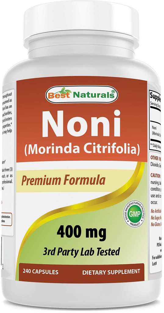 最高のNaturals Noni 400のmg 240のカプセル