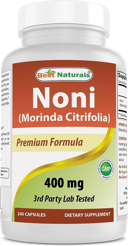 最高のNaturals Noni 400のmg 240のカプセル