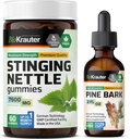 BIO KRAUTER Stinginging Nettle 60 Gummies & Pine Bark Tincture 2 Fl. Oz.