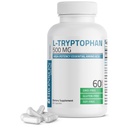 Bronson L-Tryptophan 500 MGの高い効力のエッセンシャルのアミノ酸は弛緩及び肯定的な気分サポート非GMOの60のカプセルを支えます