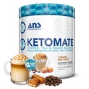 MCTオイルパウダー、コーヒー、紅茶&シェイクス、パーフェクト Ketomateエナジーパウダー、20サービング、15oz、キャラメルMacchiato