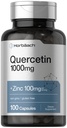 ホルバハチ・ケルセチン1000mgカプセル | 100mg亜鉛で | 100Count | 非GMO、グルテンフリーサプリメント | 高効力の公式ページ