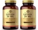 Solgar Lutein 20mg、60 Softgels(2のパック) - サポート目の健康 - 助けは青いライトをろ過します - 含んでいますFloraGLO Lutein - 非GMO、グルテンフリー、酪農場無料 - 120 総サービング