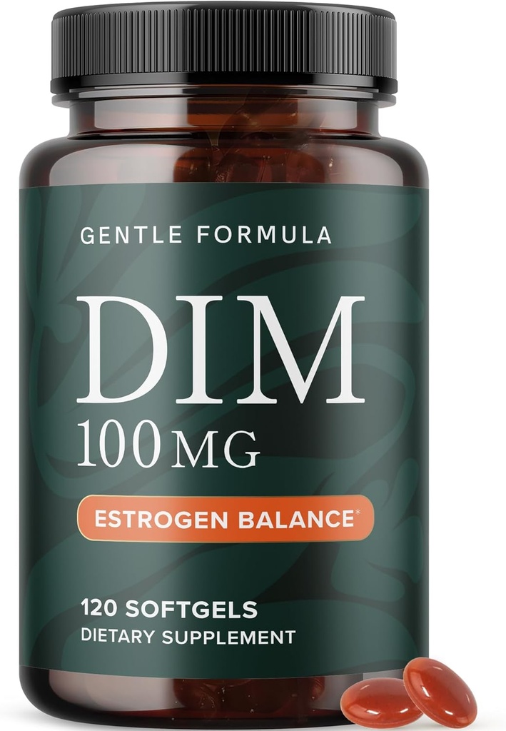 DIMサプリメント100mg | 女性と男性のためのエストロゲンバランス | ホルモンバランス、ホルモンのアクネ、更年期障害及び酸化防止サポート | MCTオイル&ビタミンEで | 穏やかなSoftgels | 120 Ct.