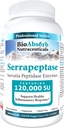 Bio Absorb Serrapeptase Enzyme, High Potency 120000 Units (SPU), 200-Day Supply, Delayed Release Vegetarian Capsules (DRcaps) for Maximum Absorption