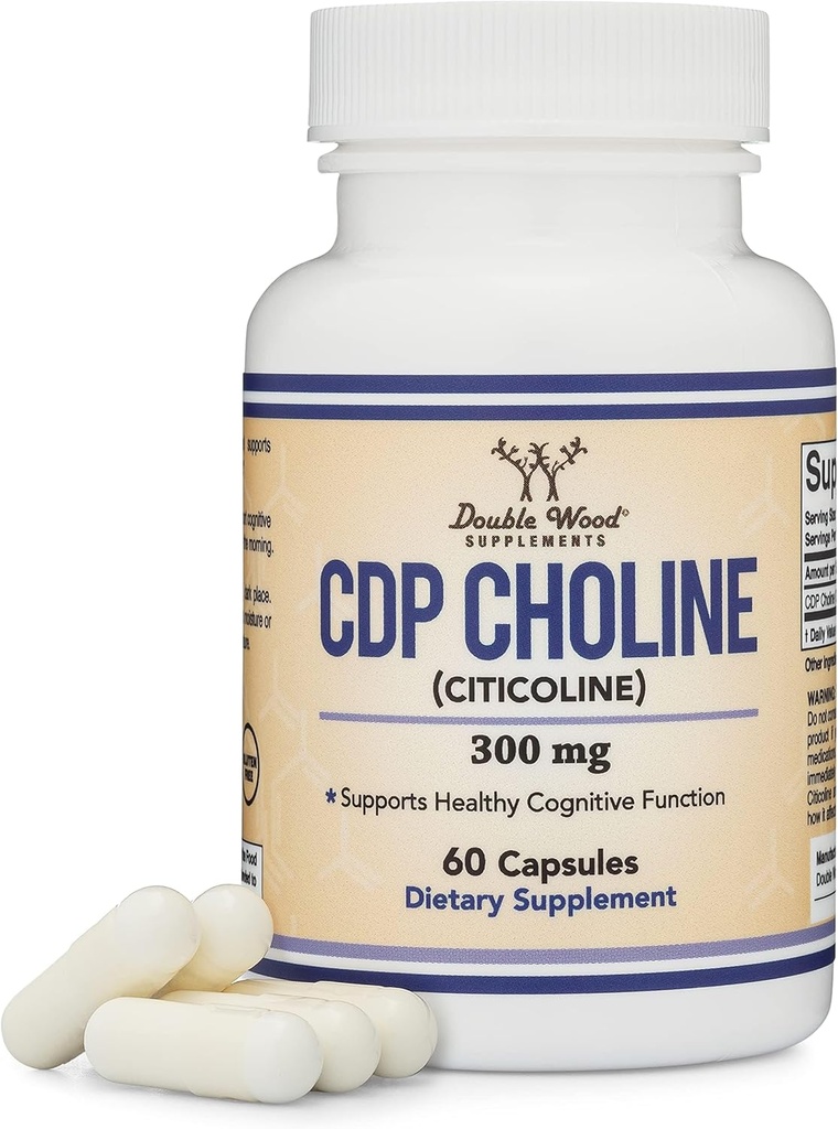 CDPのコリン(Citicoline)の補足、薬剤の等級、テストされる第三者(60のカプセル300mg)