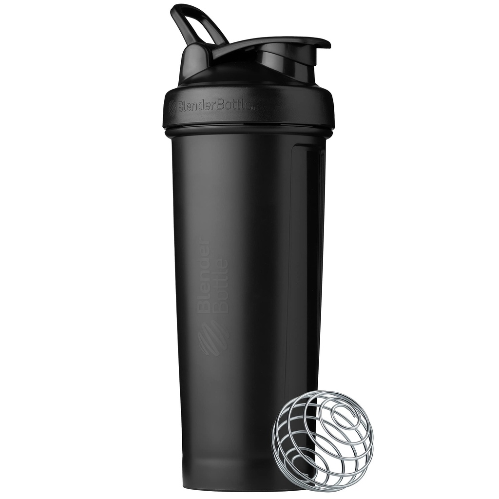 BlenderBottle クラシック V2 シェーカー ボトル パーフェクト のために プロテイン シェイクス アンド プレ ワークアウト, 32-オンス, ブラック