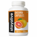 生きている純粋なDiosminコンプレックス1000mgの方式、120のカプセル、Citrus Bioflavonoidsの豊富なフルーツのエキス、2か月の供給、100%のベジタリアン、非GMO及びグルテンフリーのDiosminの補足を維持して下さい