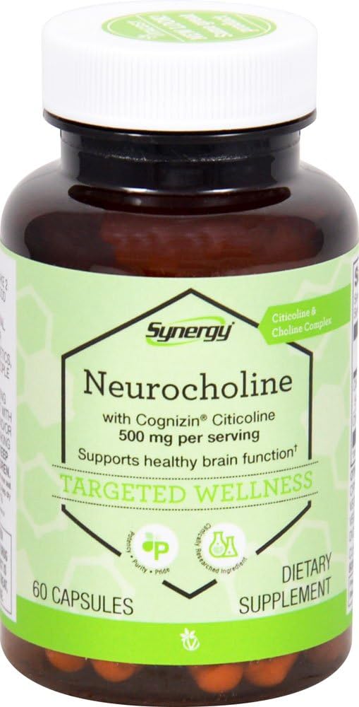 Vitacost シナジー Neurocholine with Cognizin Citicoline 500 Milligram Per サービング - 60 カプセル