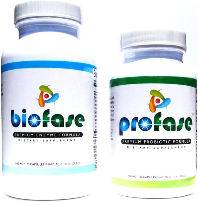Biofase-Enzyme & Profase-Probiotic Kit - バイオフィルム防衛、サポート健康的な消化とあなたのフローラバランス - 小さなキット