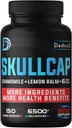 9in1 Skullcapハーブサプリメント5ヶ月健康睡眠、気分&免疫 - 6500mgは、シャモミール、レモンバーム、パッションフラワー、アッシュワガンダなど、非GMO、グルテンフリー、150ビーガンカプセルに集中