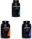 JYMの補足の科学オメガJYMの魚油+ Vita JYMのスポーツのMultivitamin及びミネラル サポートZMA
