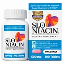 Slo-NiacinビタミンB3 500 Mg - 心の健康、エネルギーブースト、健康肌、健康な血糖レベルのためのスローリリースナイアシン - 100カプセル
