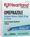 | Omeprazole 20mg | ハートバーンの救助の薬 | 遅れた解放の酸の減力剤のタブレット | 酸の還流のためのAntacidのタブレット | 42 の計算 | 5-Pack