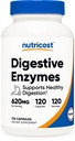 Nutricost消化酵素620mg、120カプセル - 完全消化酵素サプリメント