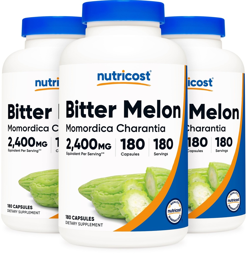 ヌトリコストビターメロン600mg、180カプセル(3本)