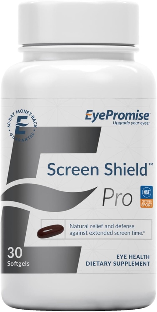 EyePromise スクリーンの盾の目のビタミン- 30 の計算、30 日の供給-オメガ 3s、Zeaxanthin、Lutein、Bilberry、疲れた、歪んだ目のための亜鉛及びビタミンが付いている目の補足
