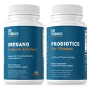 Dr. Tobias Oregano and Caprylic acid Blend and Probiotics for Women - Gut、免疫、尿の健康、非GMOをサポート