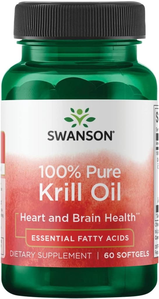 Swanson 100%の純粋なKrillオイル500のミリグラム60のSgels