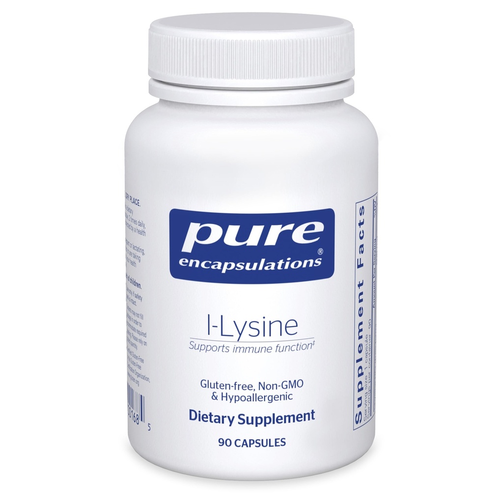 純粋なカプセル封入 L-Lysine - 免疫サポート&ガム、唇の健康のための必須アミノ酸サプリメント* - L-Lysine HCl - 90カプセル