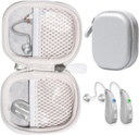 EarCentic EasyCharge充電式補聴器と互換性のある補聴器のケースOtofonix Elite/Encore、Banglijian、Britzgo、My Tone、LIGINN、Brads、Lexie、Tweak(シルバー)