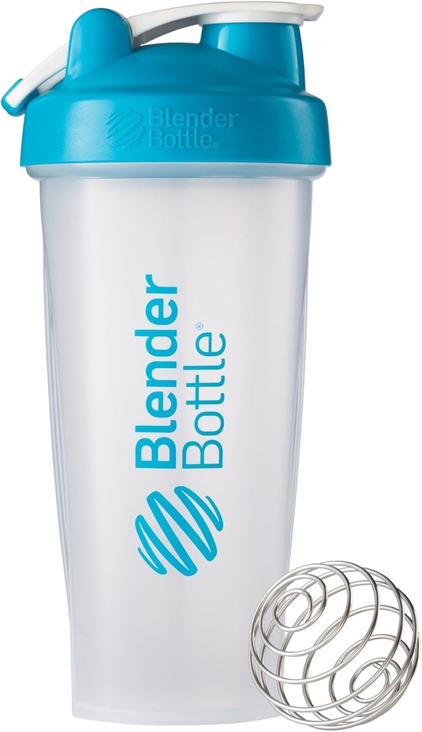 BlenderBottle古典的なループ上のシェーカーボトル、28-Ounce、クリア/アクア