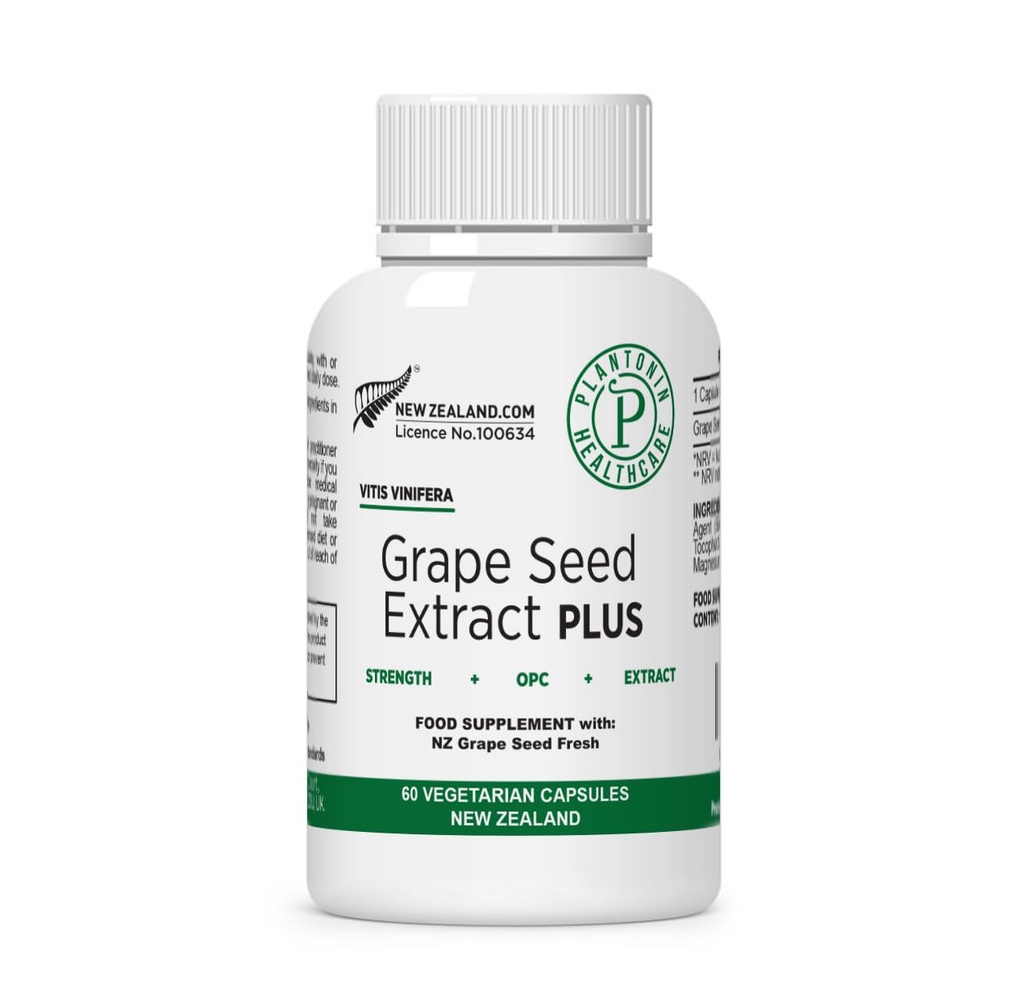 ブドウ種子エキス500mg、93%ポリフェノール - 120:1 60,000mg強度、60カプセル - 2ヶ月の供給 - GMO&グルテンフリー - ポリフェノールエキス