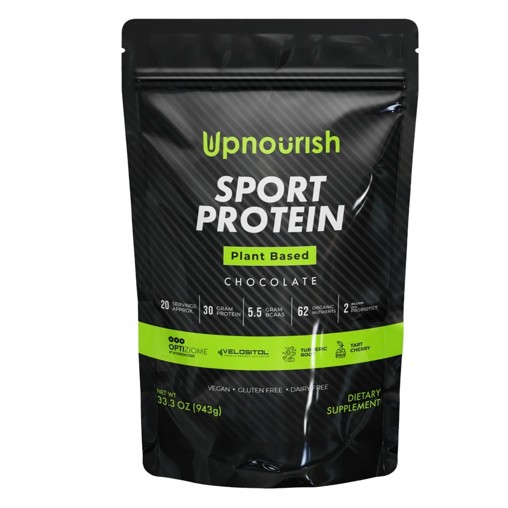 ビーガンスポーツプロテインパウダーチョコレート20サービング - 30g植物ベースのタンパク質、VELOSITOL、BCAA、有機グリーン&フルーツ、プロバイオティクス、ポストワークアウトの回復のためのタルトチェリー、インフォームスポーツ認定ケト