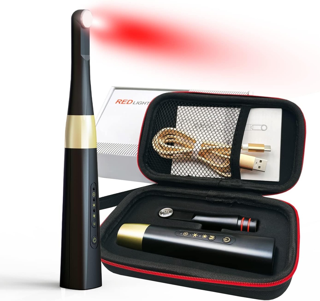 再使用可能なキャンカーの心配の処置装置、痛みの軽減および唇の痛みの管理のための赤いライト風邪の心配装置は苦痛を減らし、皮を若返らせます