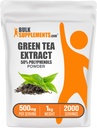 BulkSupplements.comgreenティーエキスパウダー - 50%ポリフェノールサプリメント、EGCGサプリメント - グルテンフリー、給食当たり500mg、1kg(2.2ポンド)(パッケージ1)