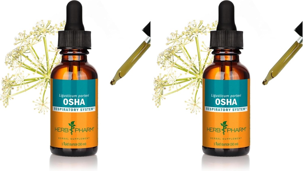 ハーブ Pharm OSHA の根の液体のエキス 呼吸器サポート - 1 の Ounce (パッケージ 2)